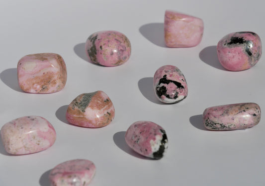 Rhodocrosite du Pérou roulée