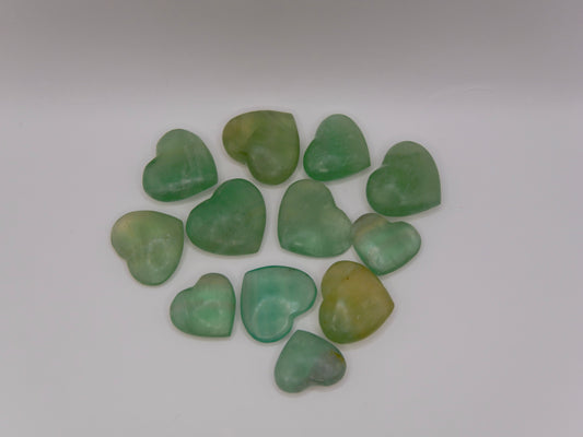 Coeur fluorite verte