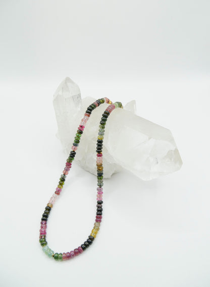 Collier Tourmaline multicolore