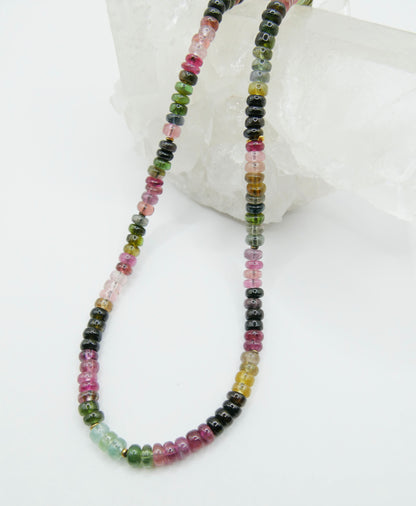 Collier Tourmaline multicolore