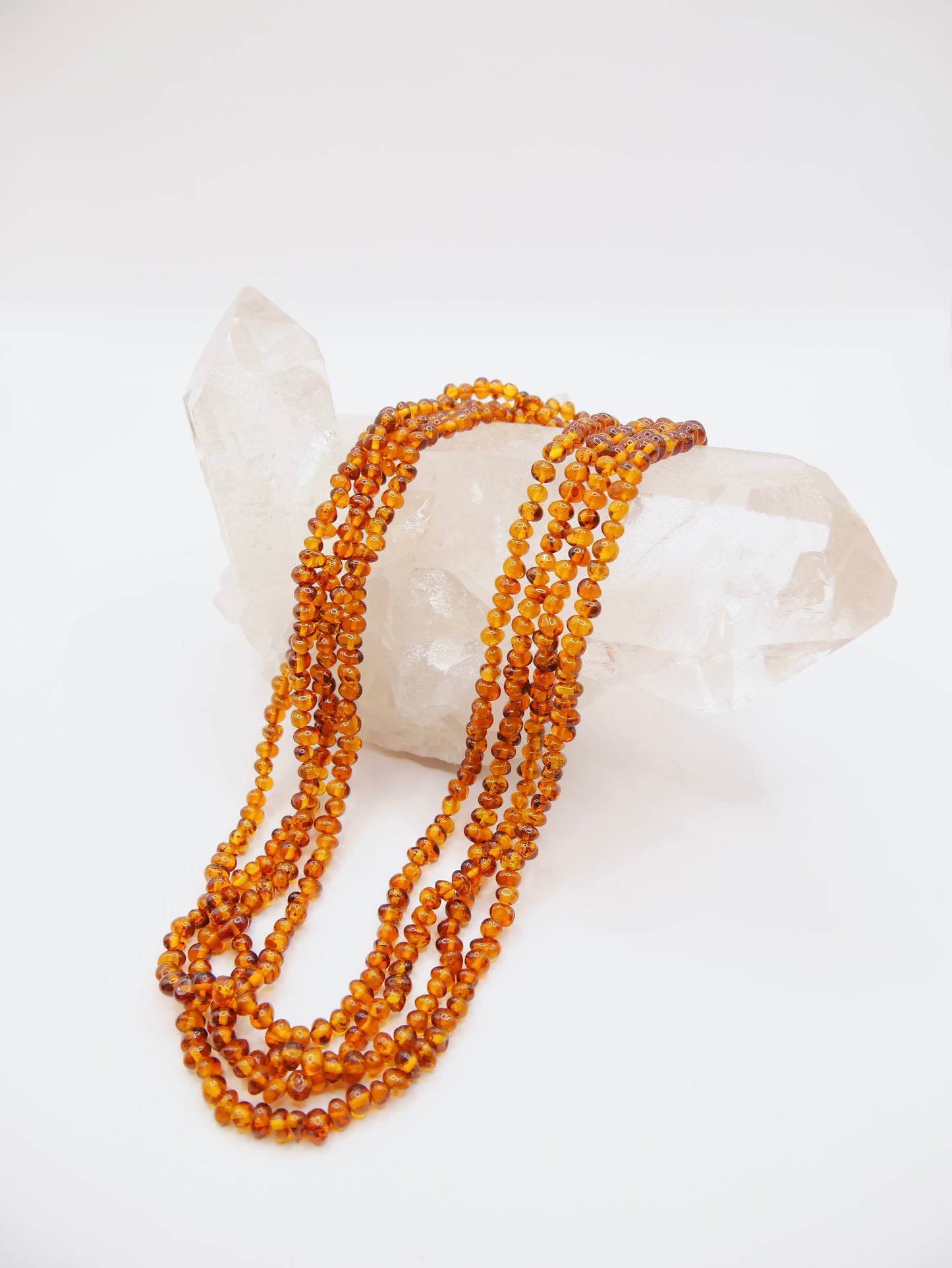 Long collier en Ambre