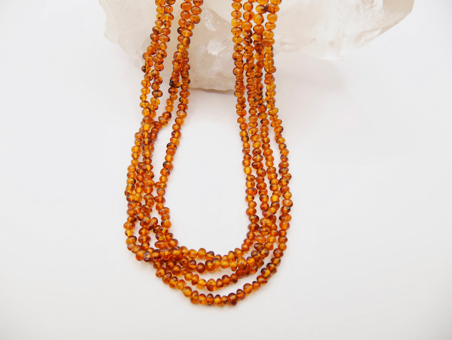 Long collier en Ambre