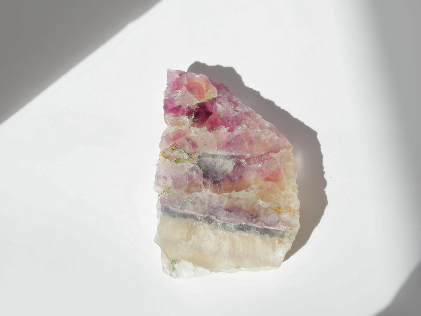 Tranche Fluorite multicolore