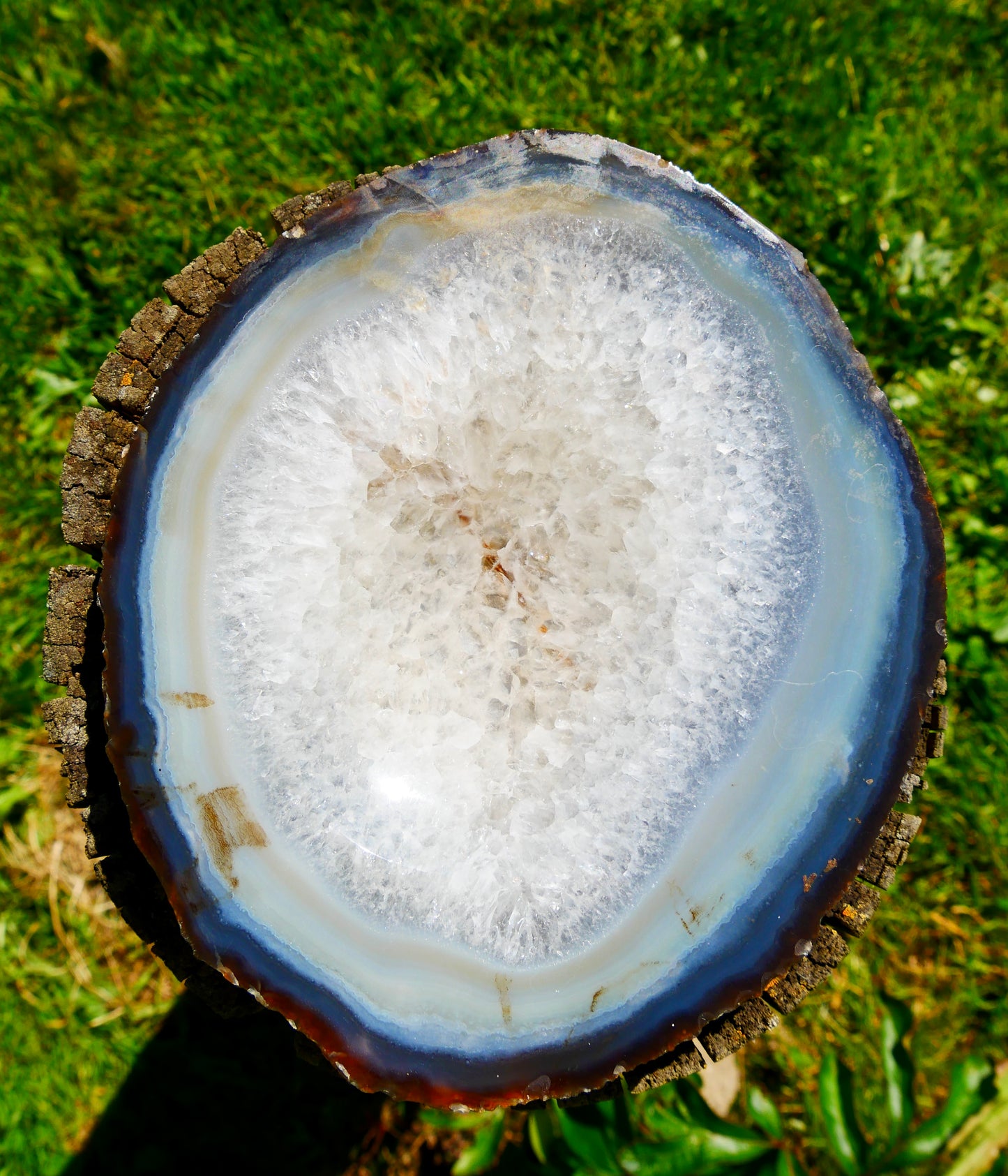 Porte savon Agate bleue