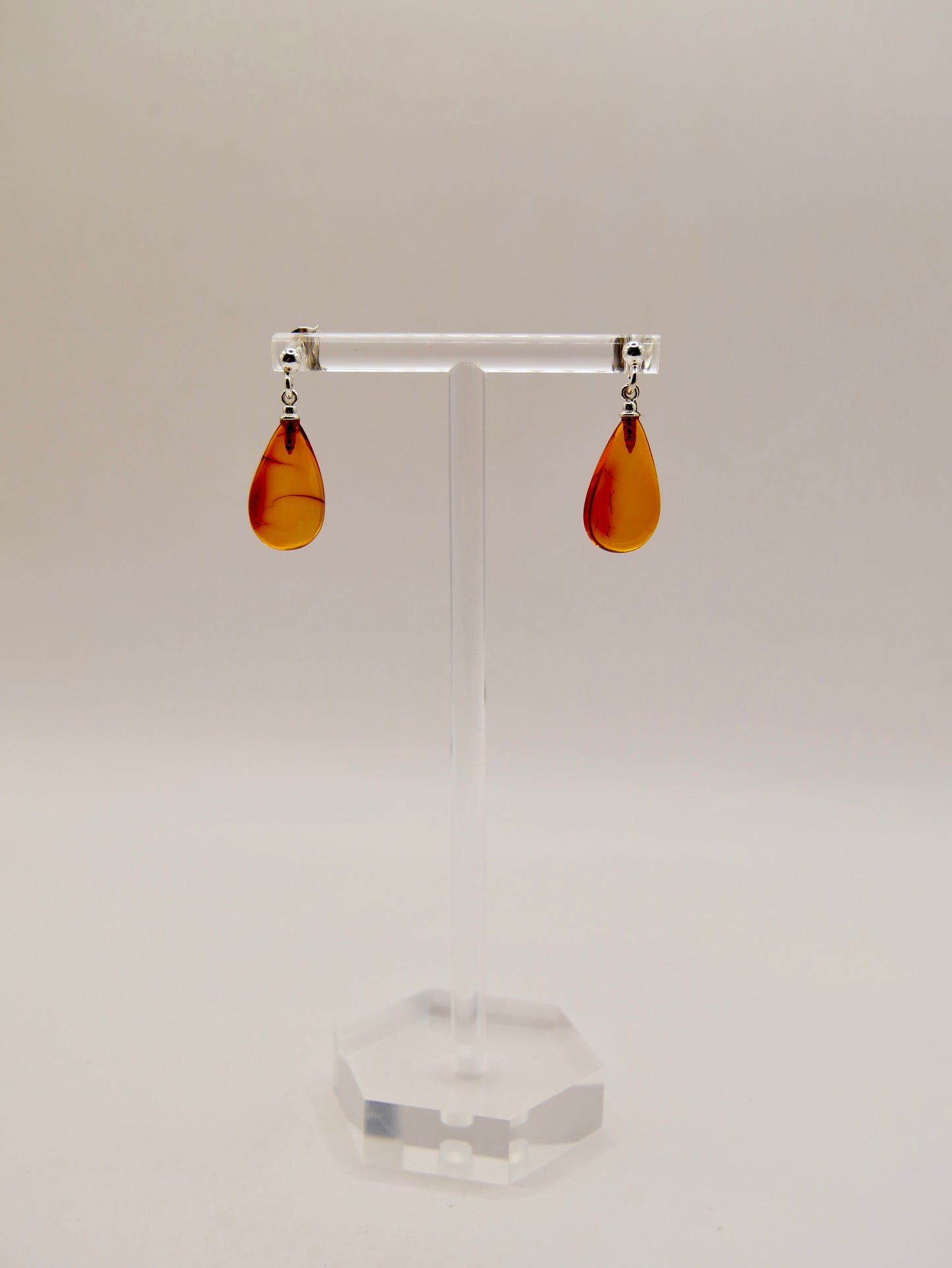 Boucles d'oreilles en Ambre