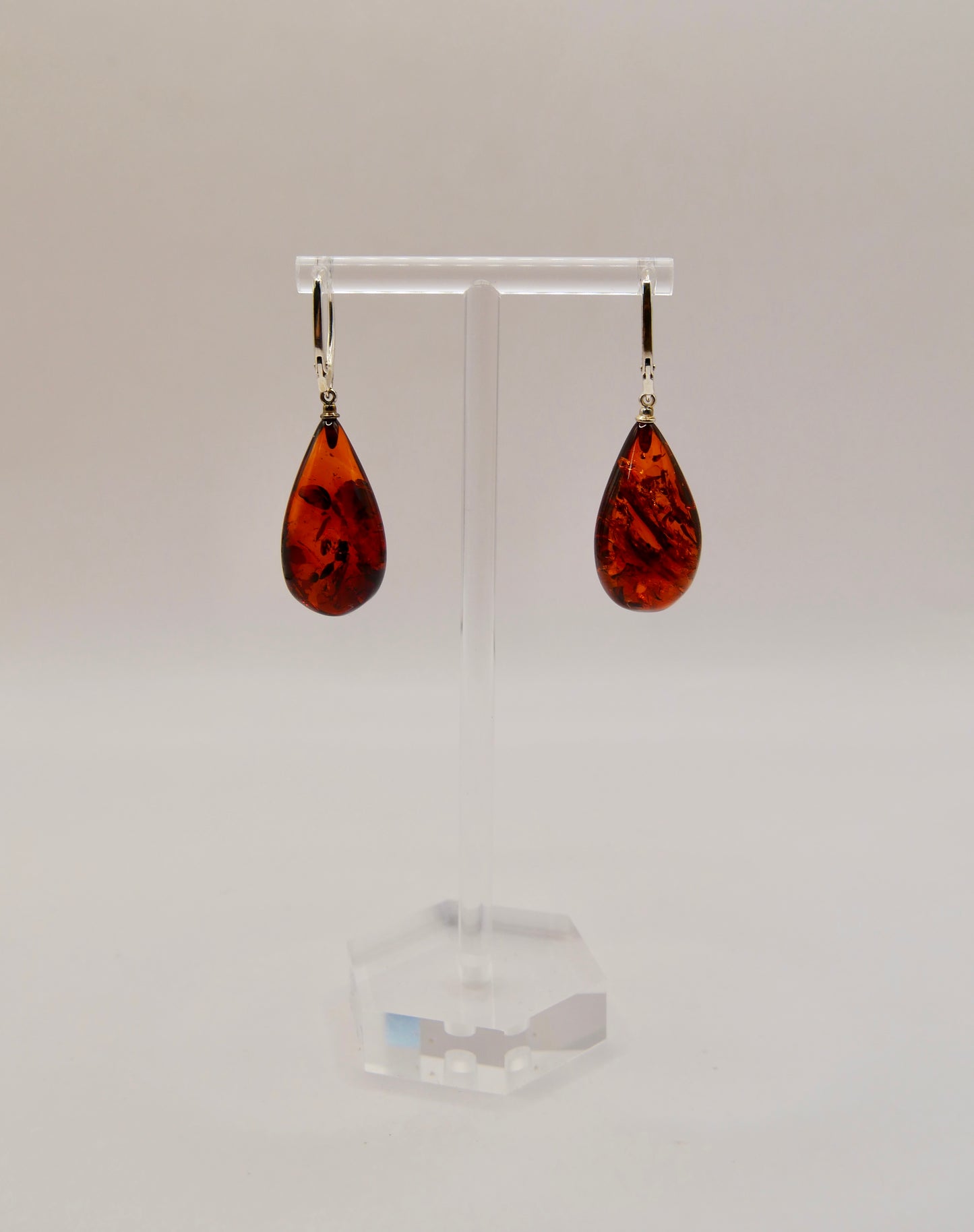 Boucles d'oreilles en Ambre