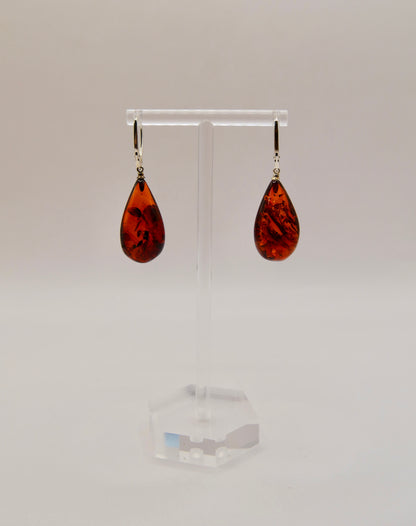 Boucles d'oreilles en Ambre