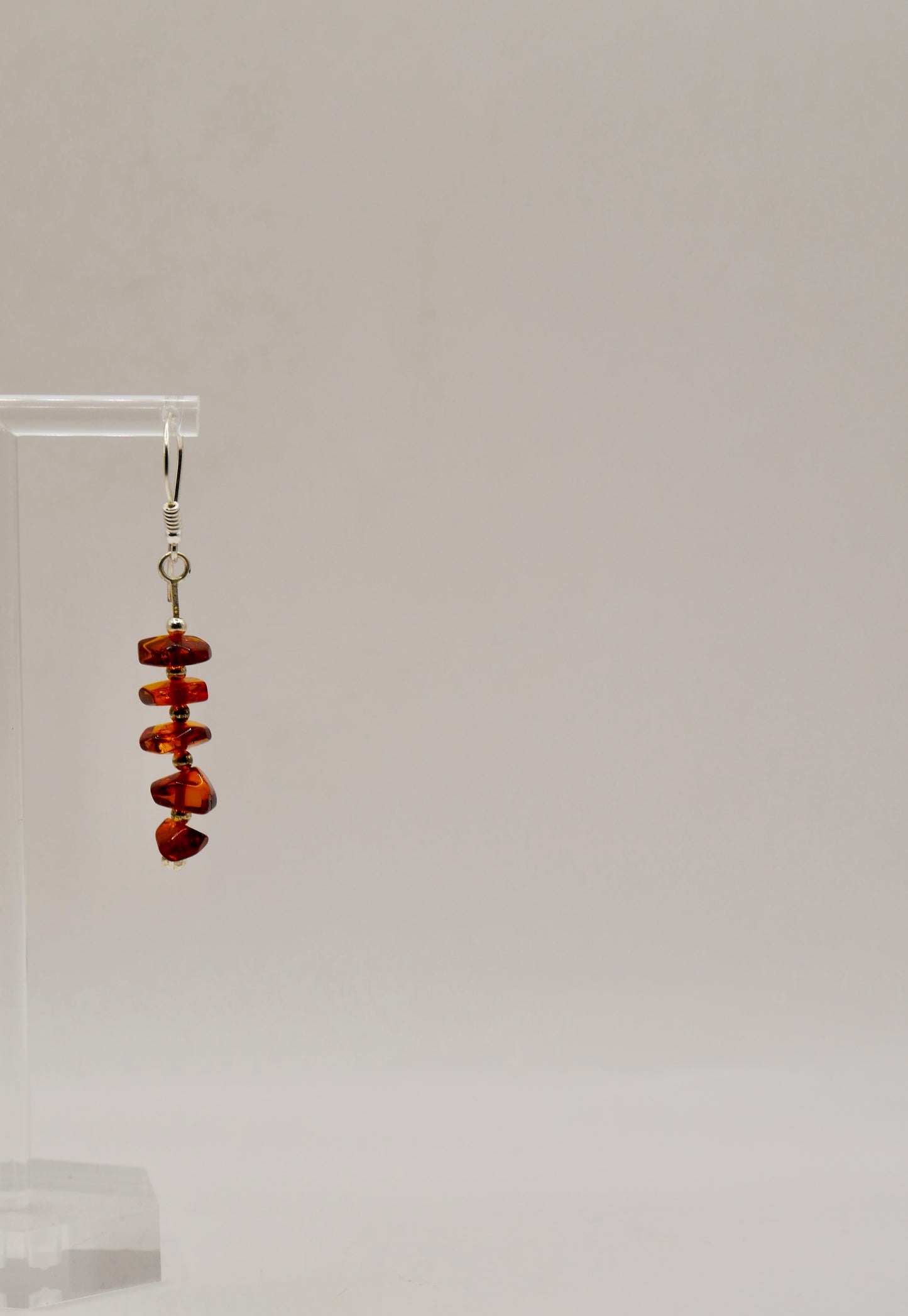 Boucles d'oreilles pendantes en Ambre